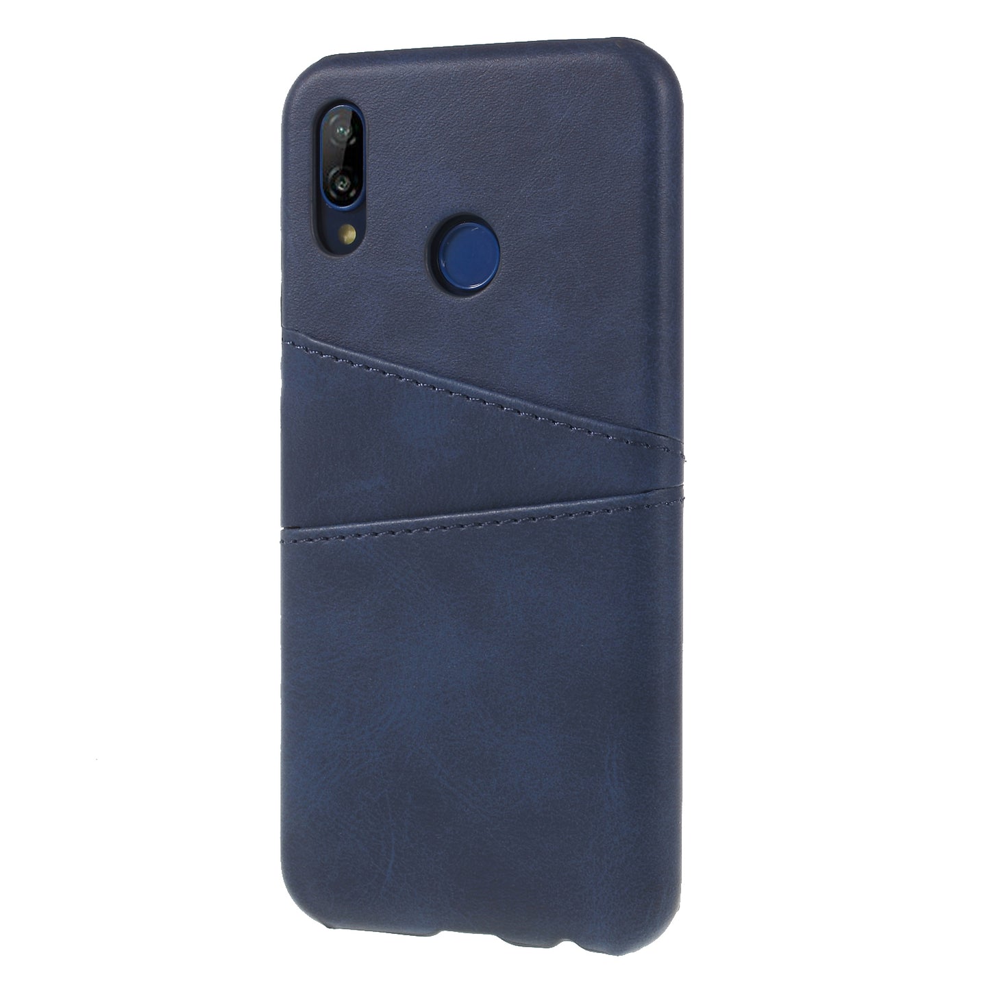 Double Card Slots PU Leather Coated PC Mobile Case for Huawei P20 Lite / Nova 3e