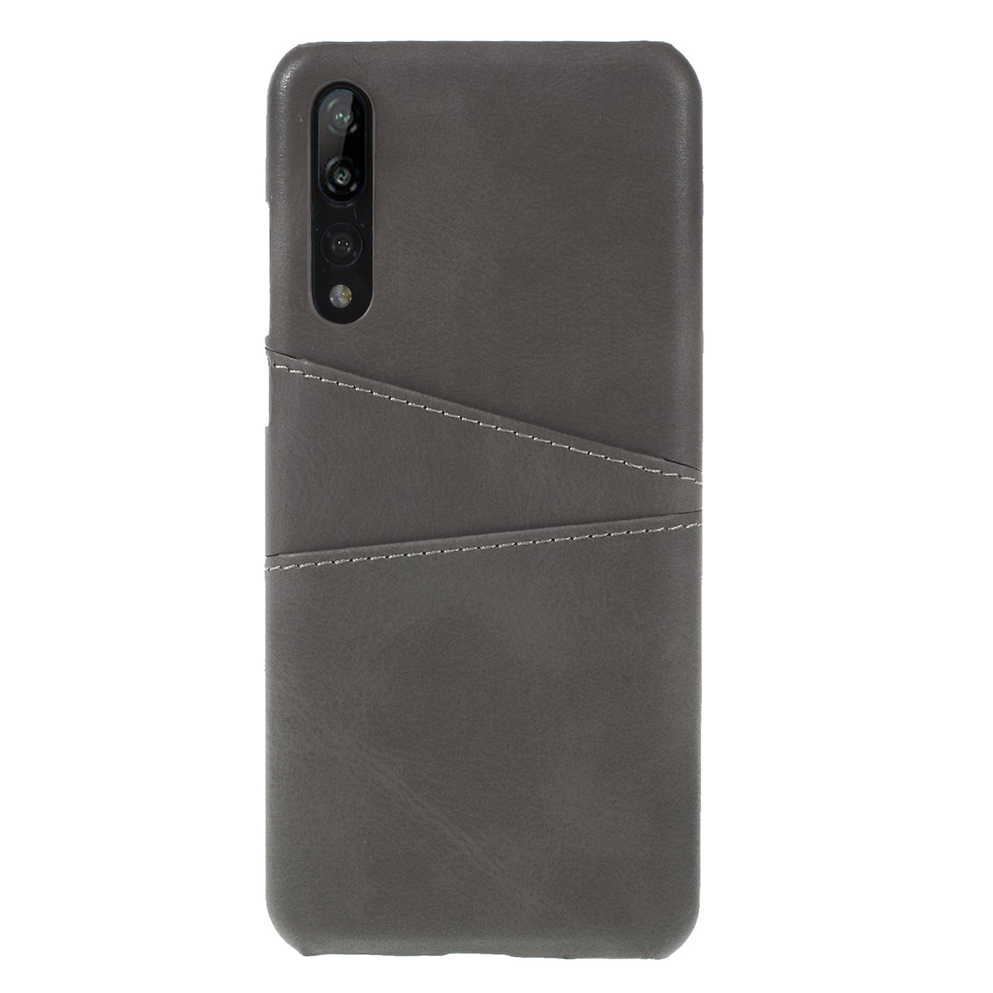 Card Holder PU Leather Coated PC Phone Cover for Huawei P20 Pro