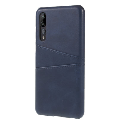 Card Holder PU Leather Coated PC Phone Cover for Huawei P20 Pro