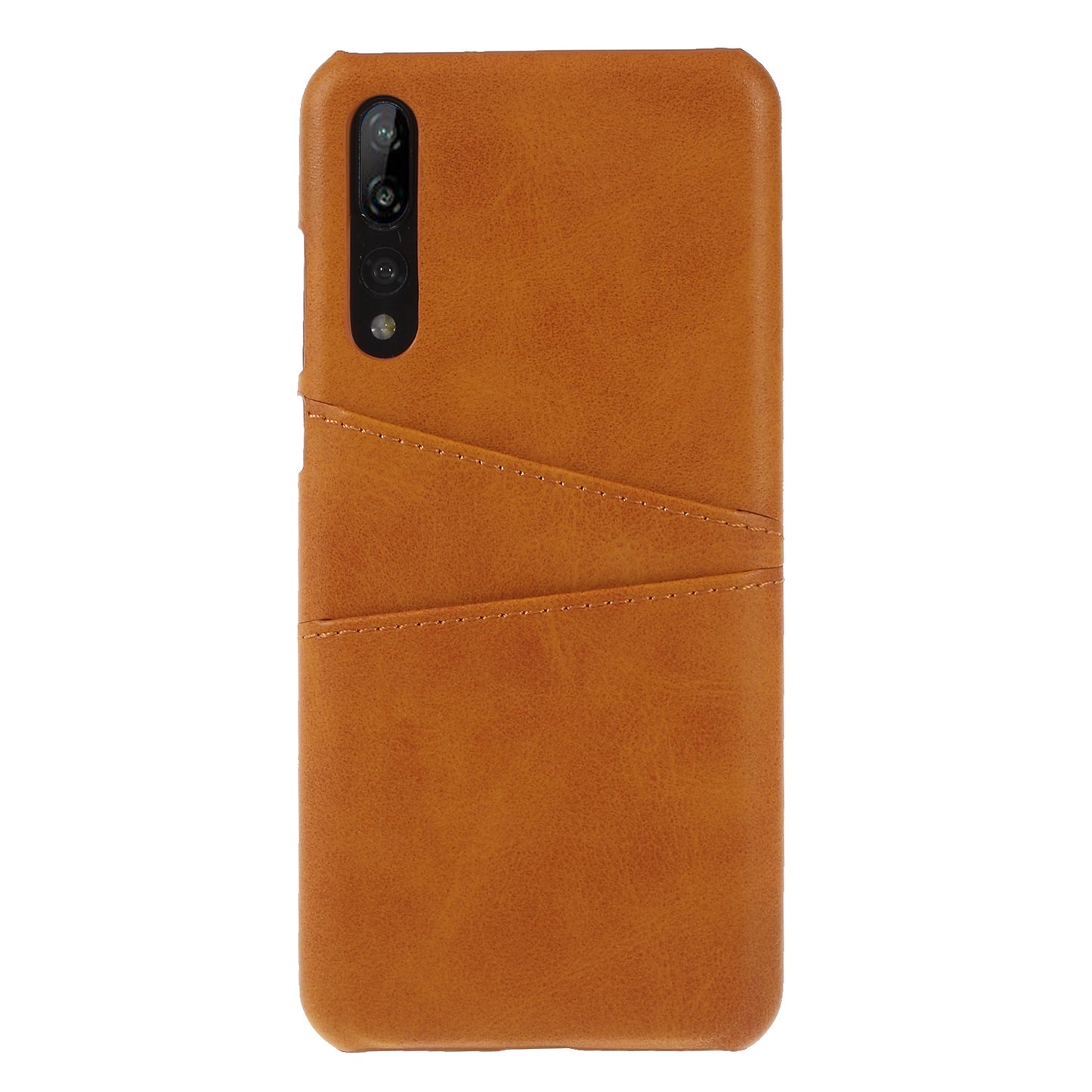 Card Holder PU Leather Coated PC Phone Cover for Huawei P20 Pro