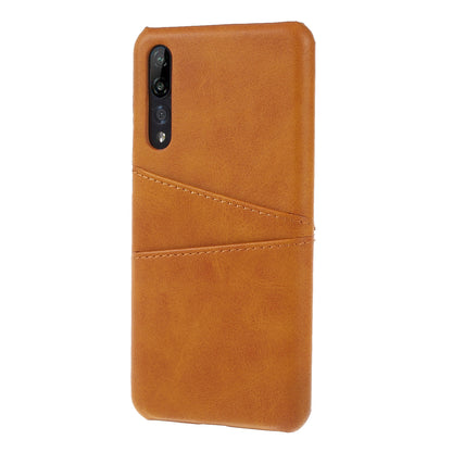 Card Holder PU Leather Coated PC Phone Cover for Huawei P20 Pro