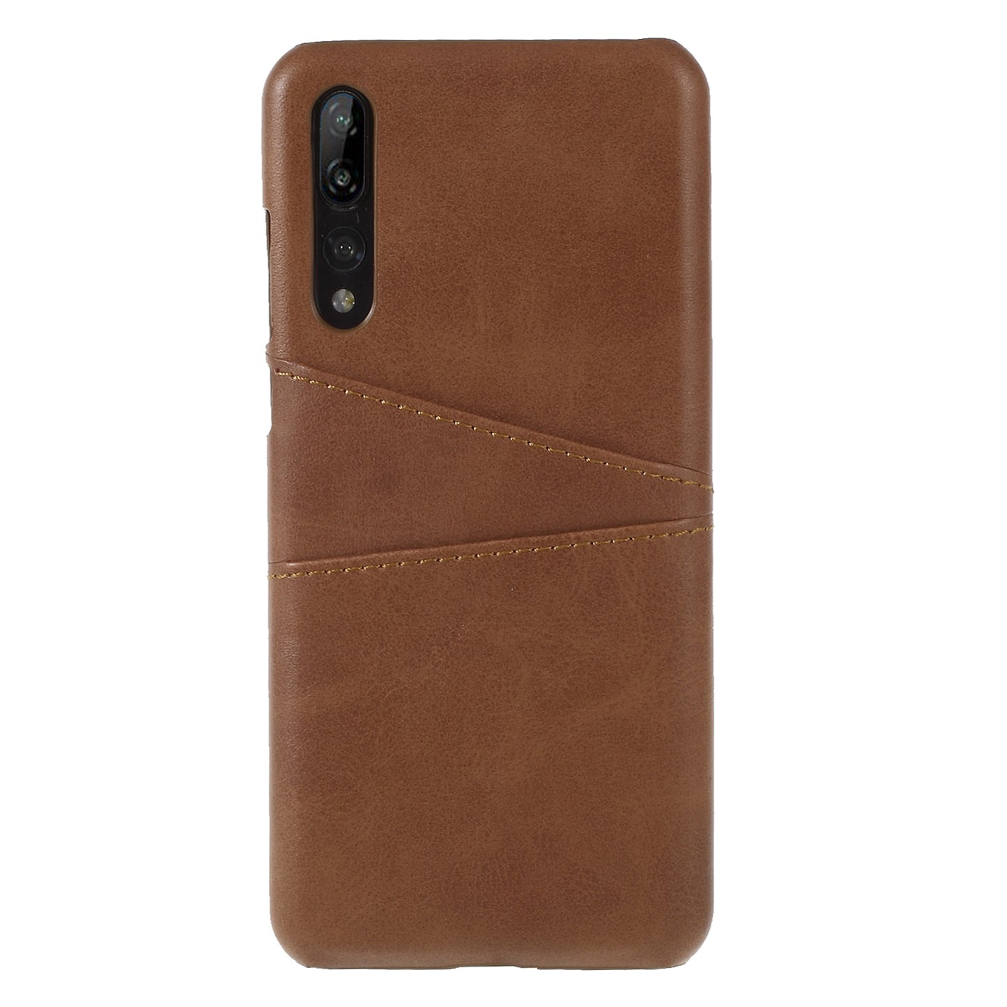 Card Holder PU Leather Coated PC Phone Cover for Huawei P20 Pro