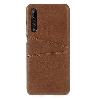 Card Holder PU Leather Coated PC Phone Cover for Huawei P20 Pro