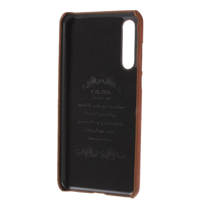 Card Holder PU Leather Coated PC Phone Cover for Huawei P20 Pro