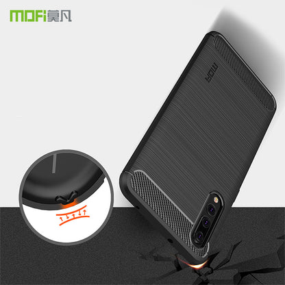 MOFI Carbon Fiber Texture Brushed TPU Case Cover for Huawei P20 Pro