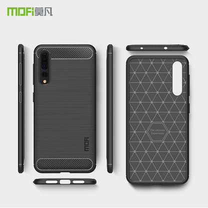 MOFI Carbon Fiber Texture Brushed TPU Case Cover for Huawei P20 Pro