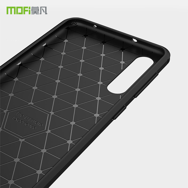 MOFI Carbon Fiber Texture Brushed TPU Case Cover for Huawei P20 Pro