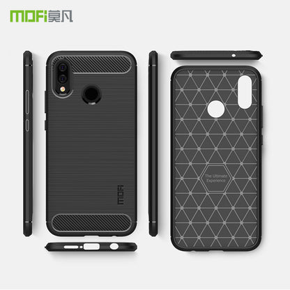 MOFI Carbon Fiber Texture Brushed TPU Case for Huawei P20 Lite / Nova 3e