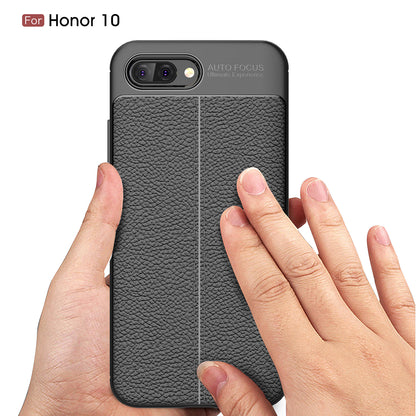 Litchi Texture TPU Mobile Phone Case for Huawei Honor 10