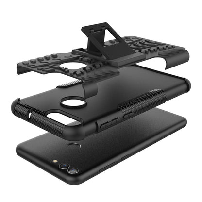 Anti-slip PC + Silicone Hybrid Case with Kickstand for Huawei P Smart / Enjoy 7S