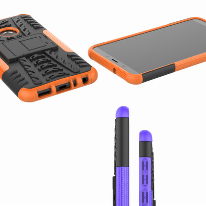 Anti-slip PC + Silicone Hybrid Case with Kickstand for Huawei P Smart / Enjoy 7S