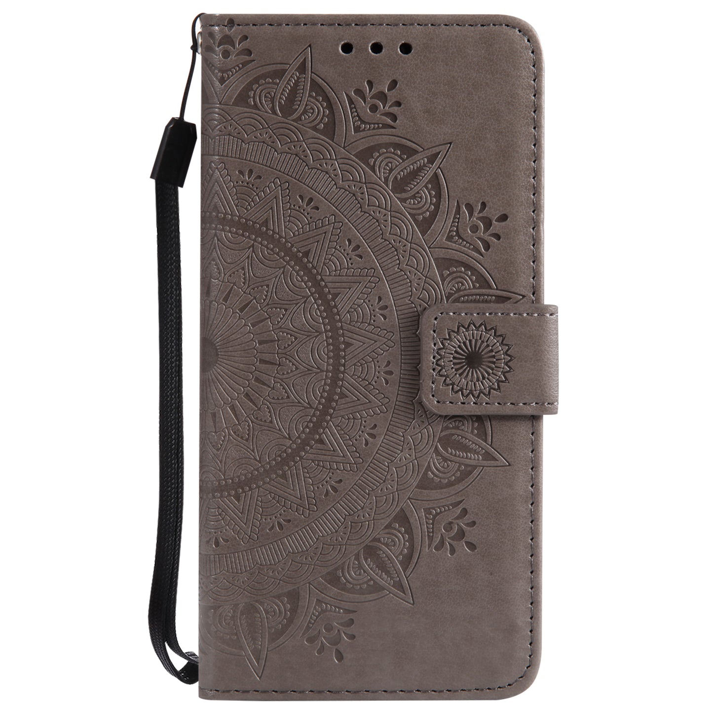 Imprint Mandala Flower Stand Wallet Leather Case for Huawei P20