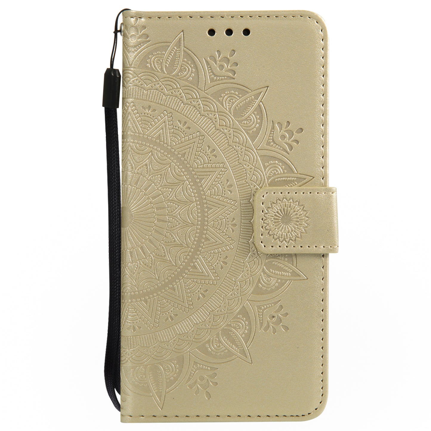 Imprint Mandala Flower Stand Wallet Leather Case for Huawei P20