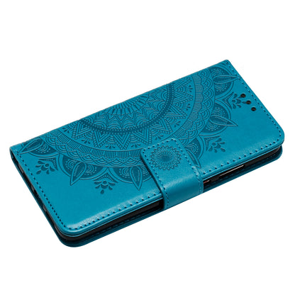 Imprint Mandala Flower Stand Wallet Leather Case for Huawei P20