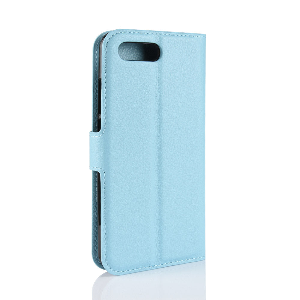 Litchi Texture Wallet Stand Leather Phone Case for Huawei Honor 10