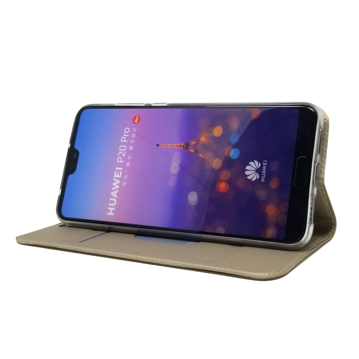 Magnetic Adsorption Leather Stand Phone Casing with Card Slot for Huawei P20 Pro