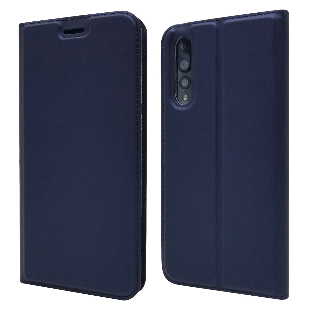 Magnetic Adsorption Leather Stand Phone Casing with Card Slot for Huawei P20 Pro