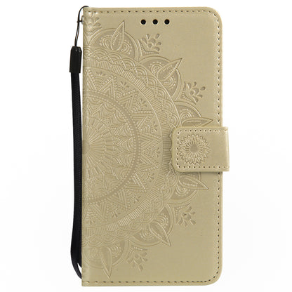 Imprint Butterfly Flower Leather Wallet Case for Huawei P Smart / Enjoy 7S