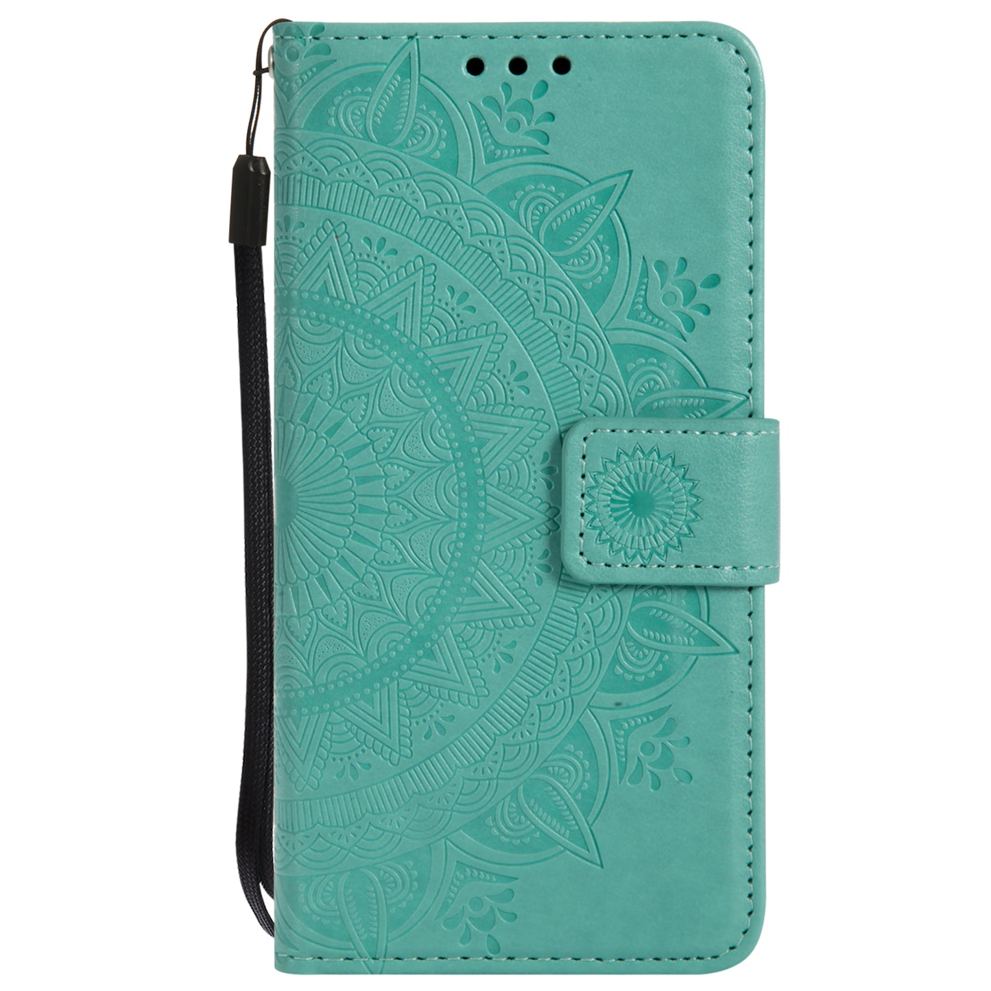 Imprint Butterfly Flower Leather Wallet Case for Huawei P Smart / Enjoy 7S