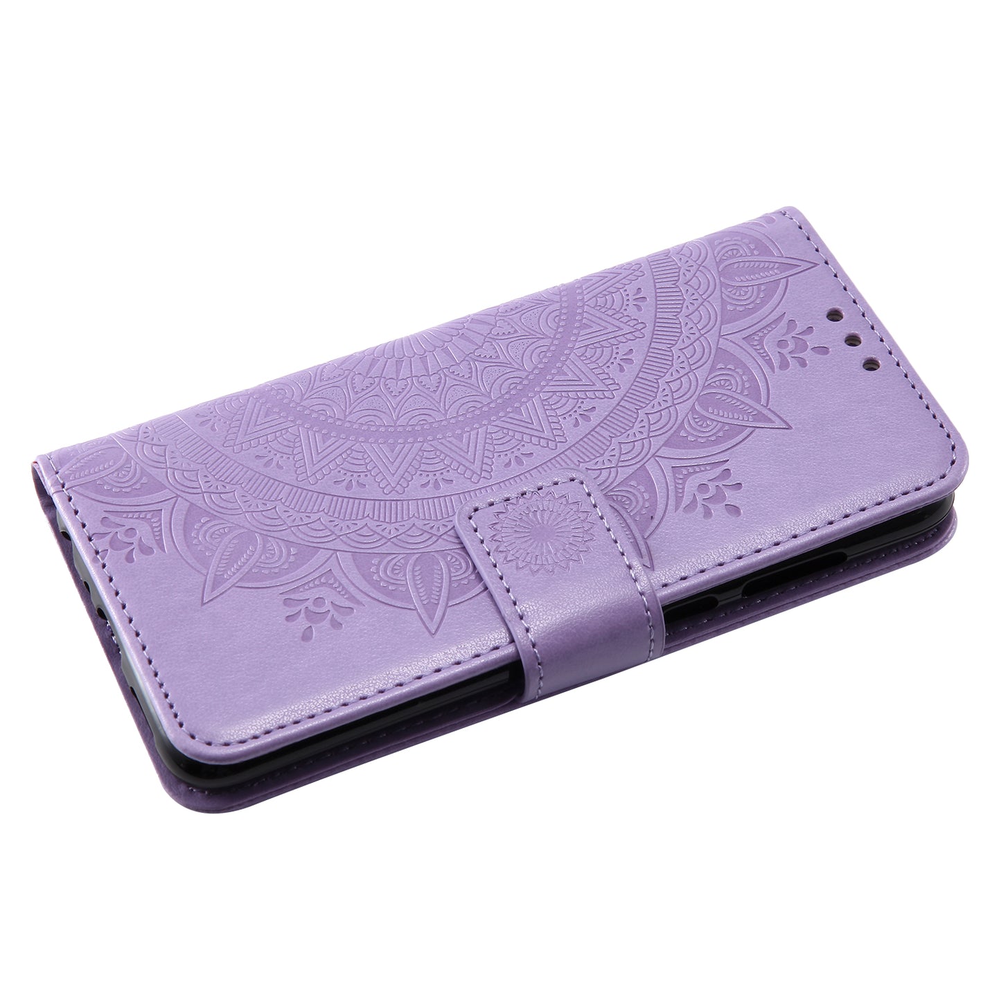 Imprint Butterfly Flower Leather Wallet Case for Huawei P Smart / Enjoy 7S