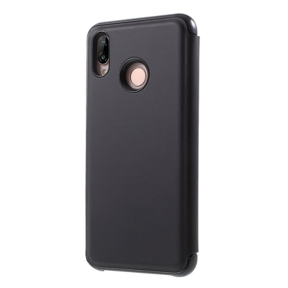 Plated Mirror Surface Leather Stand Cell Phone Case for Huawei P20 Lite / Nova 3e (China)