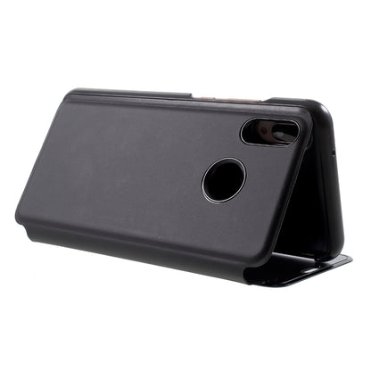 Plated Mirror Surface Leather Stand Cell Phone Case for Huawei P20 Lite / Nova 3e (China)