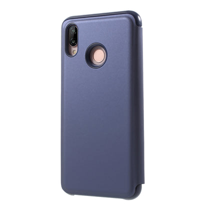 Plated Mirror Surface Leather Stand Cell Phone Case for Huawei P20 Lite / Nova 3e (China)