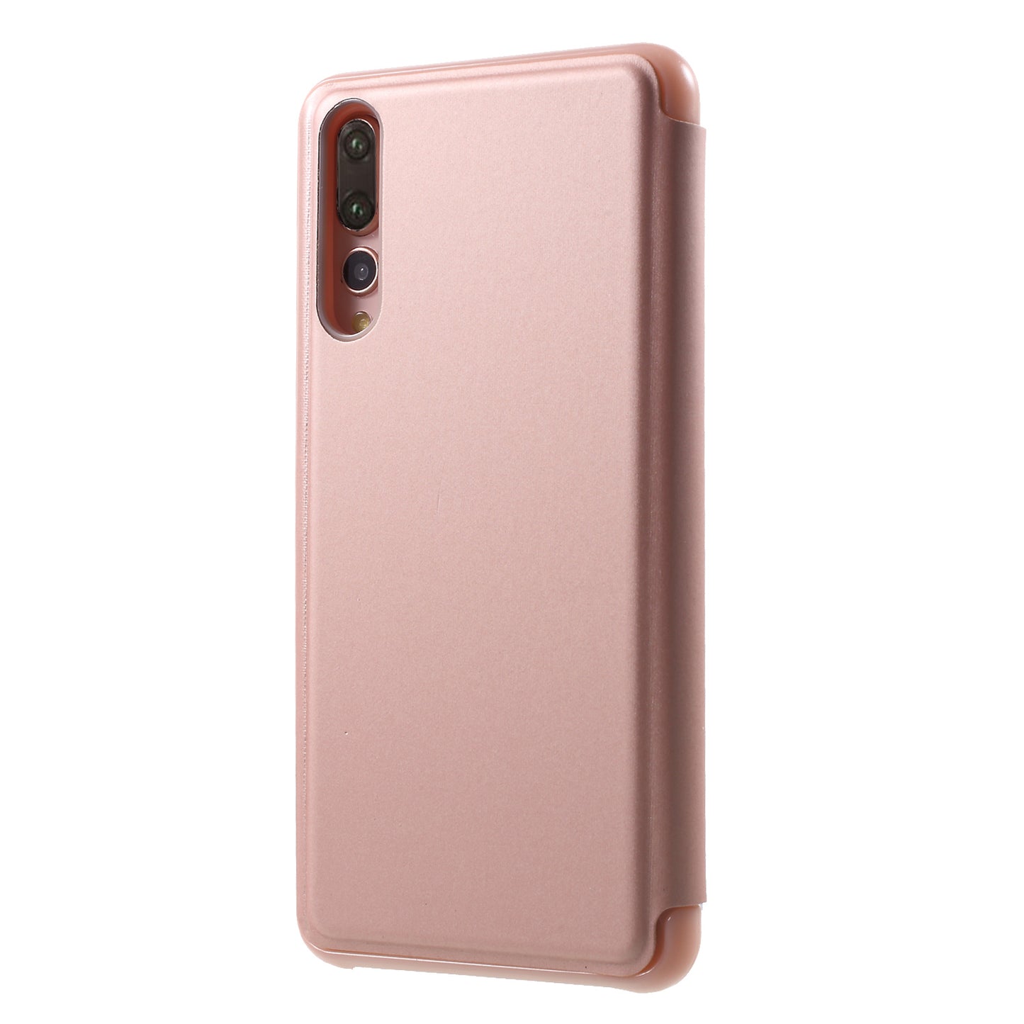 Plated Mirror Surface Leather Stand Mobile Flip Case for Huawei P20 Pro