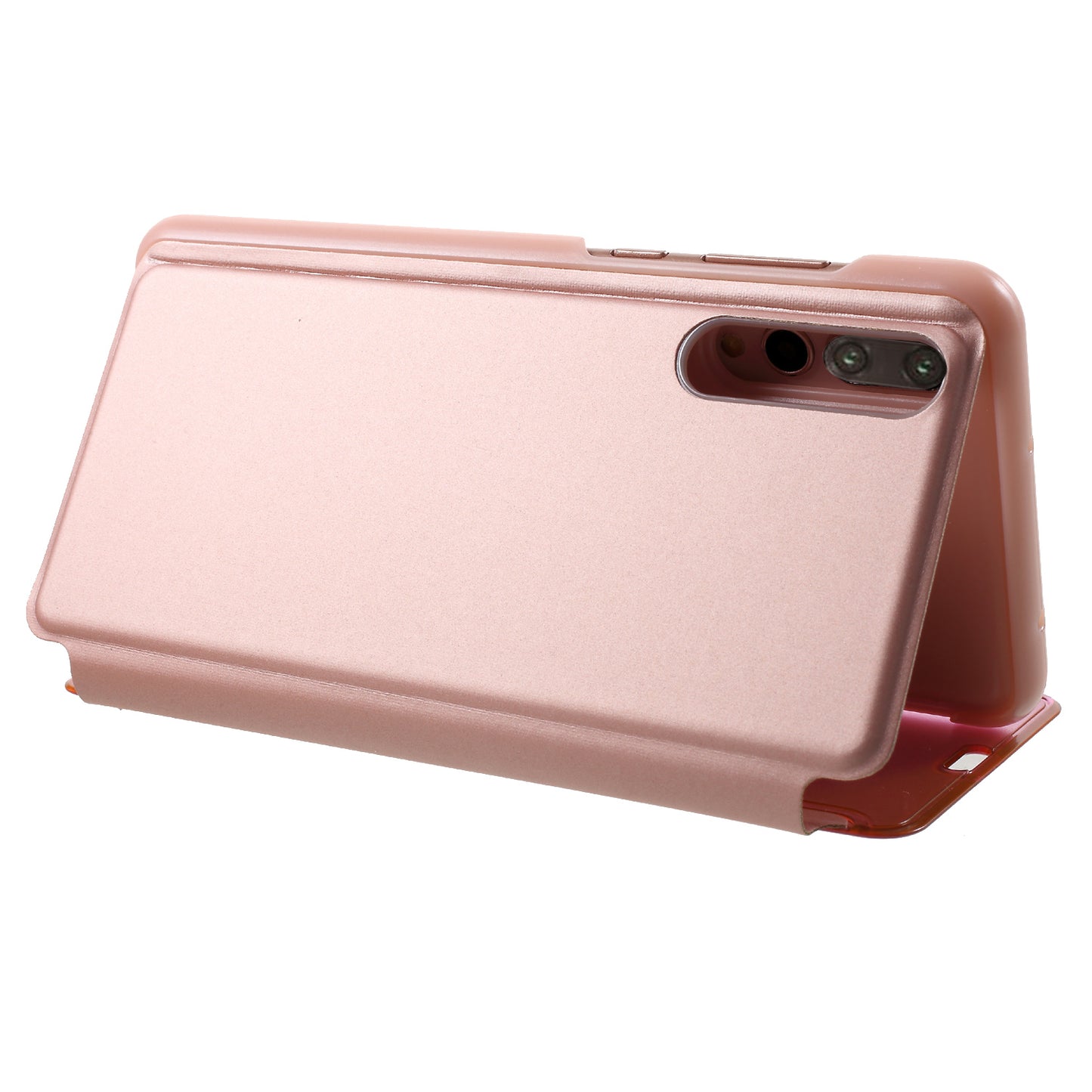 Plated Mirror Surface Leather Stand Mobile Flip Case for Huawei P20 Pro