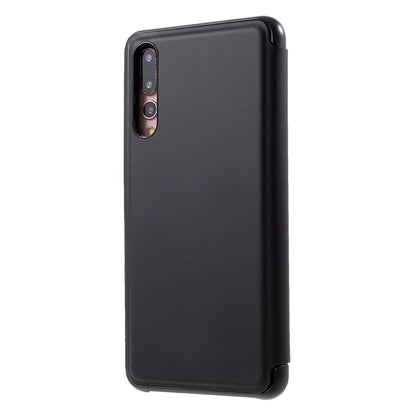 Plated Mirror Surface Leather Stand Mobile Flip Case for Huawei P20 Pro