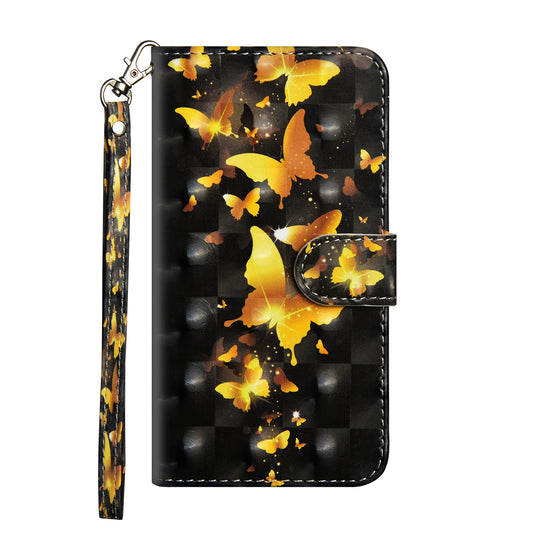 Pattern Printing Leather Wallet Cover for Huawei P20 Lite / Nova 3e