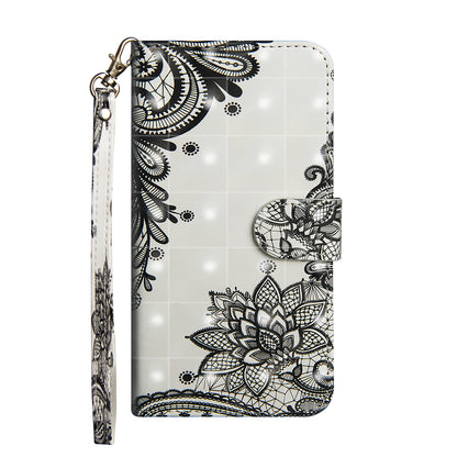 Pattern Printing Leather Wallet Cover for Huawei P20 Lite / Nova 3e