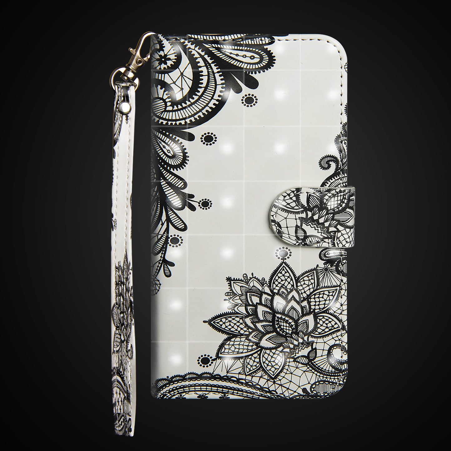 Pattern Printing Leather Wallet Cover for Huawei P20 Lite / Nova 3e