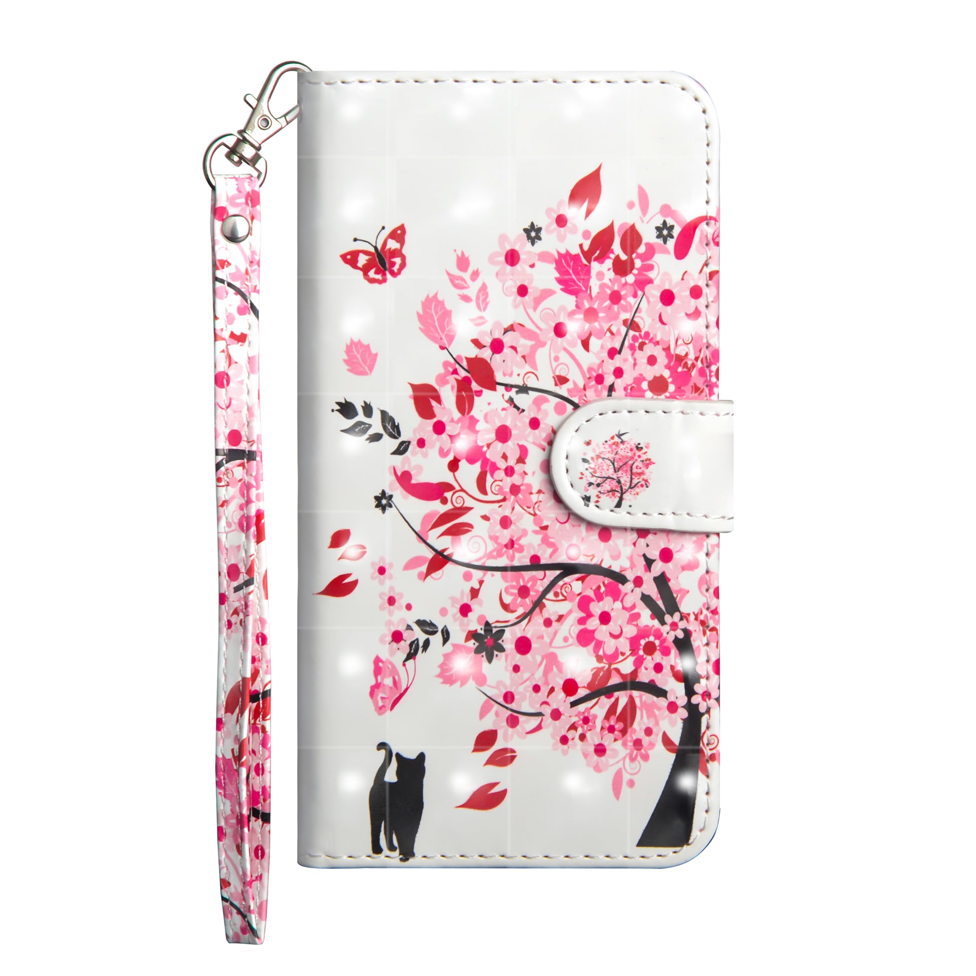 Pattern Printing Leather Wallet Cover for Huawei P20 Lite / Nova 3e