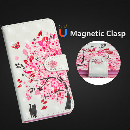 Pattern Printing Leather Wallet Cover for Huawei P20 Lite / Nova 3e