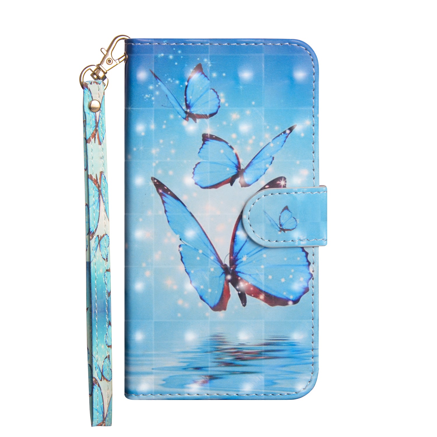 Pattern Printing Wallet Stand Leather Flip Case for Huawei P Smart / Enjoy 7S