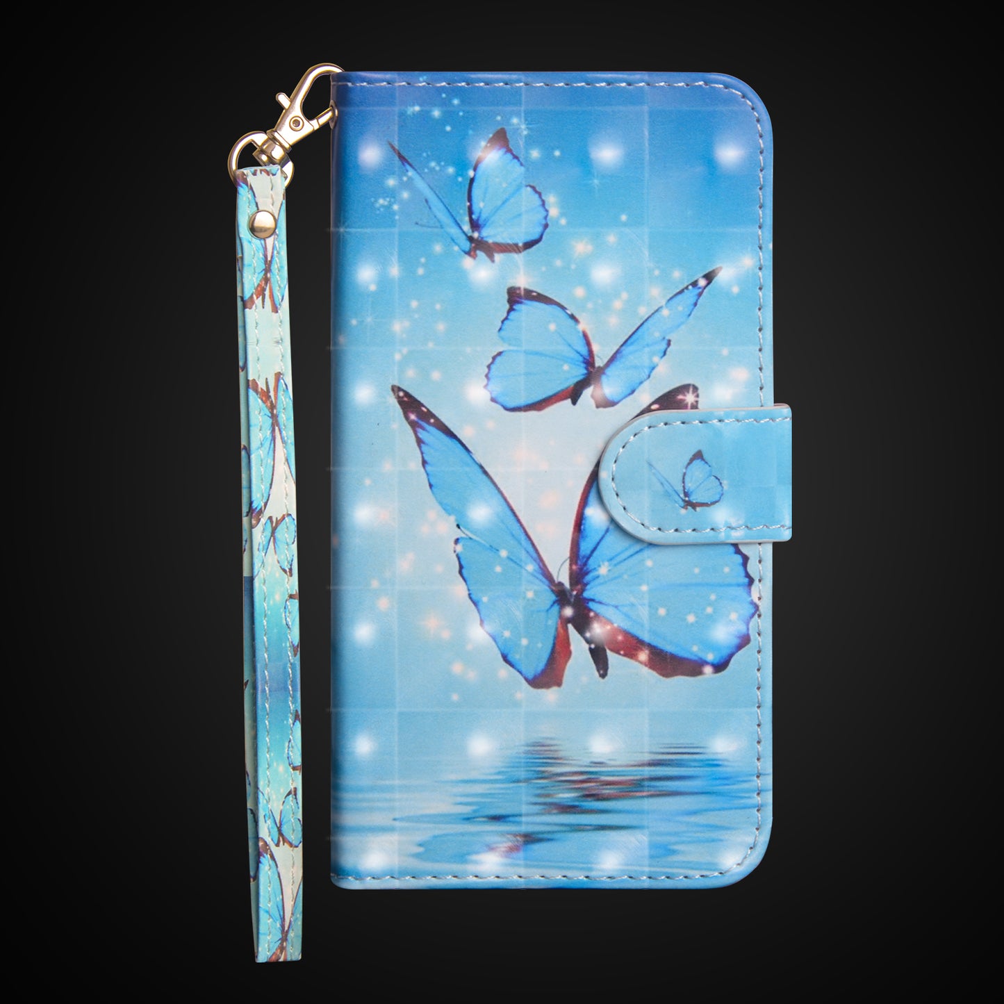 Pattern Printing Wallet Stand Leather Flip Case for Huawei P Smart / Enjoy 7S