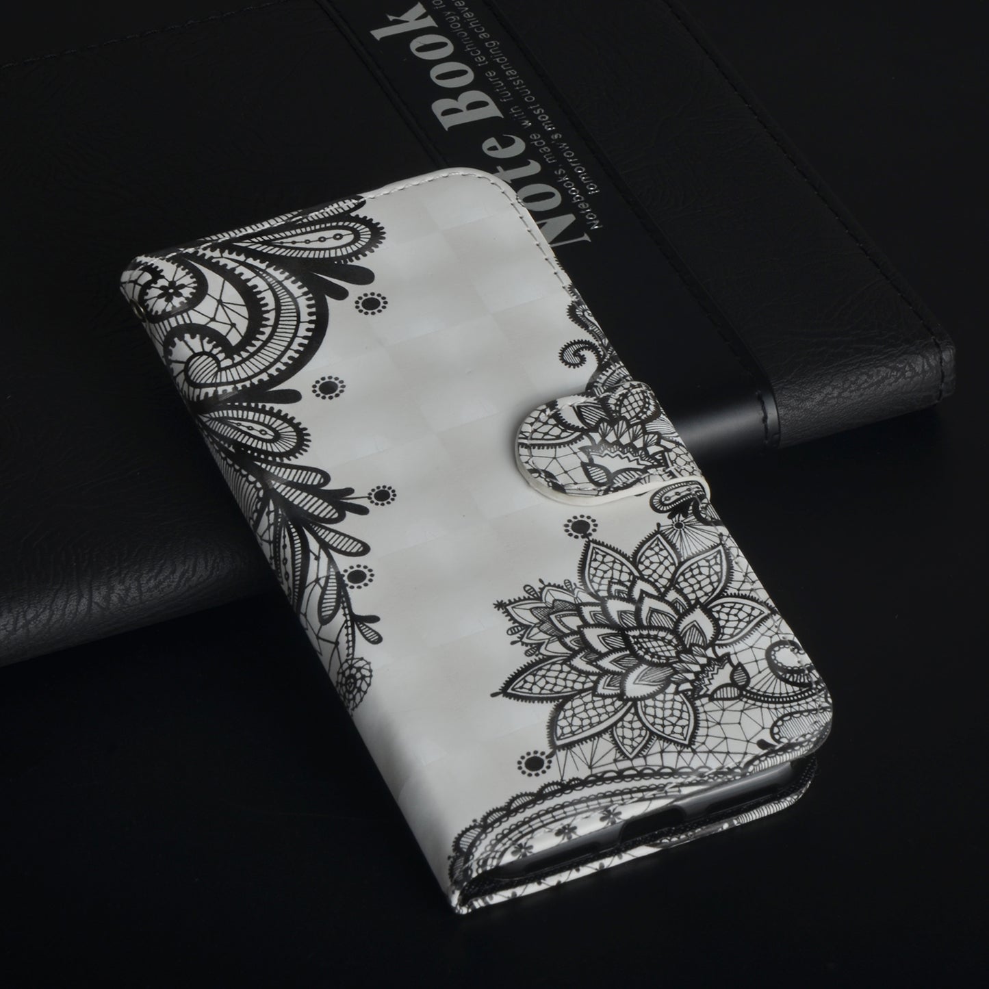 Pattern Printing Wallet Stand Leather Flip Casing for Huawei P20 Pro