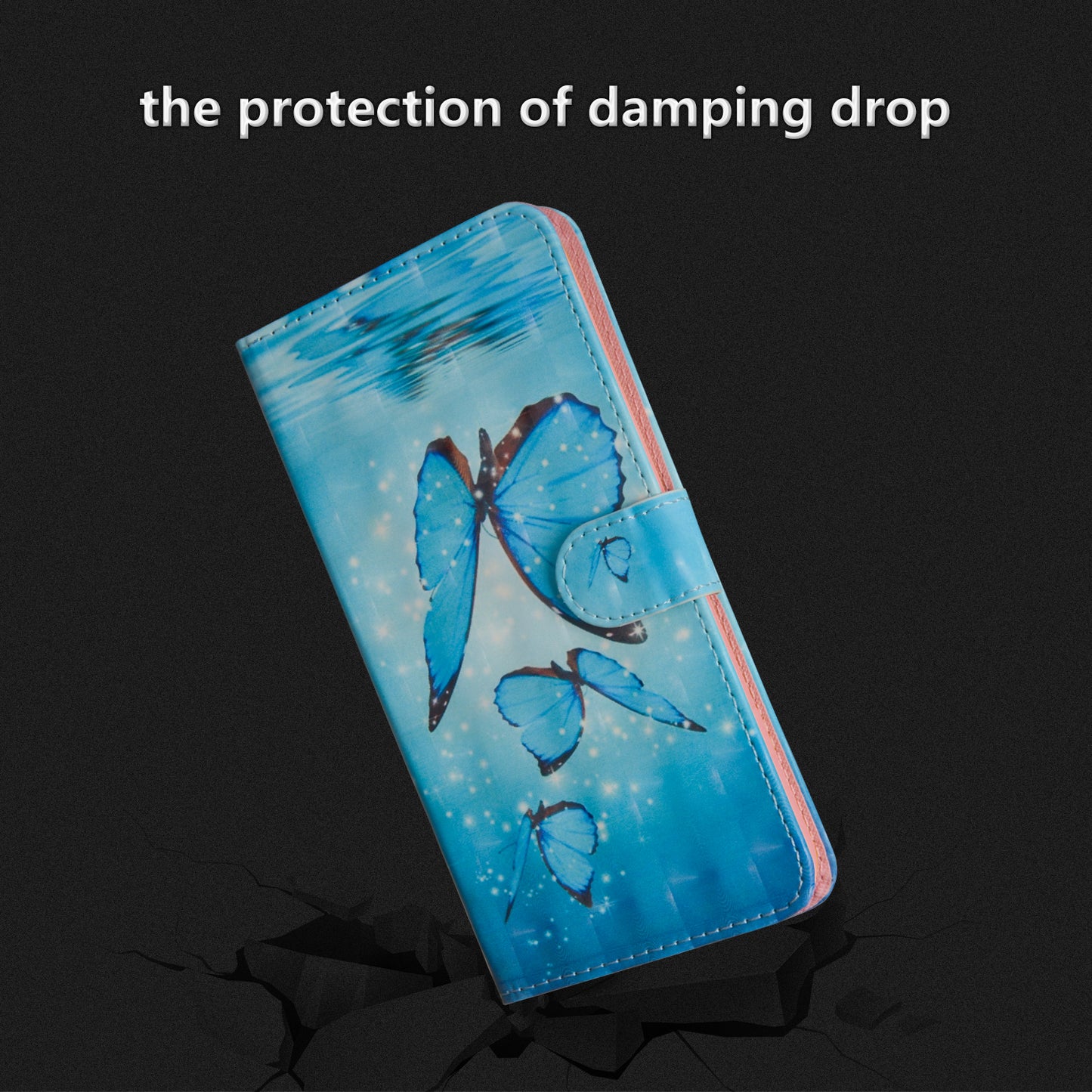 Pattern Printing Wallet Stand Leather Flip Casing for Huawei P20 Pro