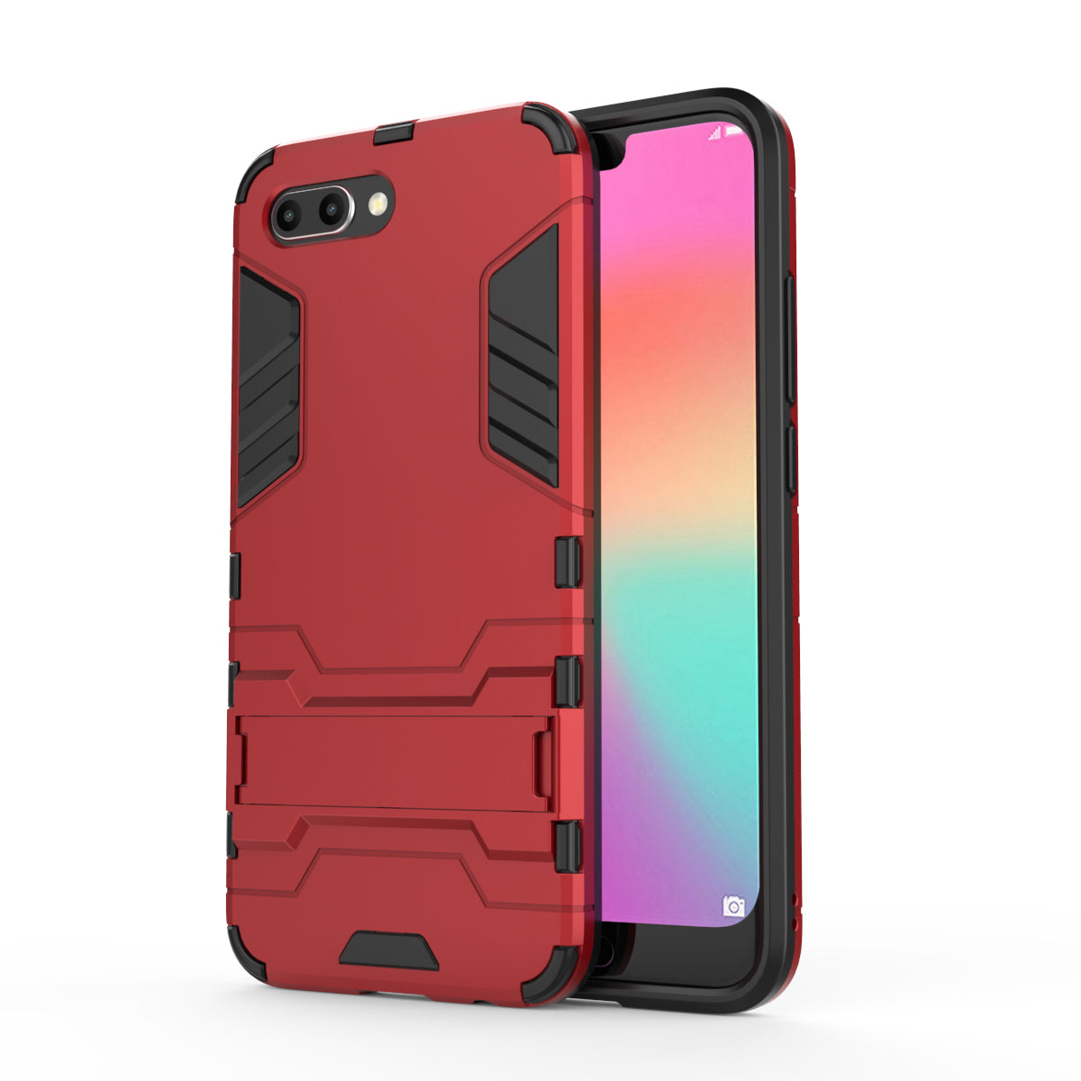 Plastic + TPU Hybrid Case with Kickstand for Huawei Honor 10