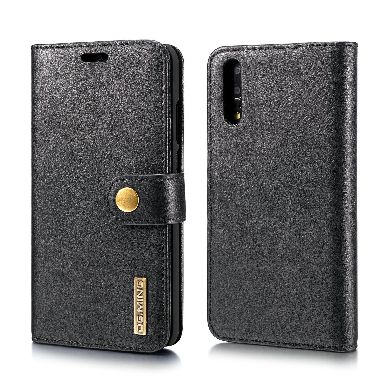 DG.MING For Huawei P20 Protective Phone Case Detachable 2 in 1 Leather Shell Shockproof Flip Cover with Wallet