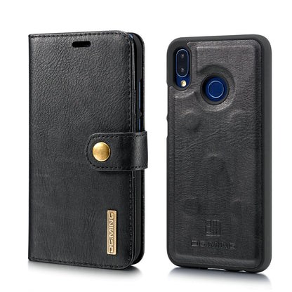 DG.MING For Huawei P20 Lite / Nova 3e Detachable 2-in-1 Anti-scratch Split Leather Wallet + PC Back Case