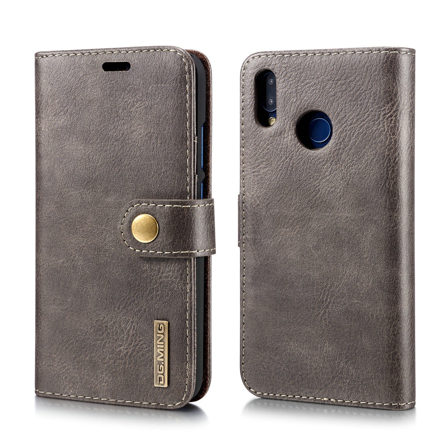 DG.MING For Huawei P20 Lite / Nova 3e Detachable 2-in-1 Anti-scratch Split Leather Wallet + PC Back Case