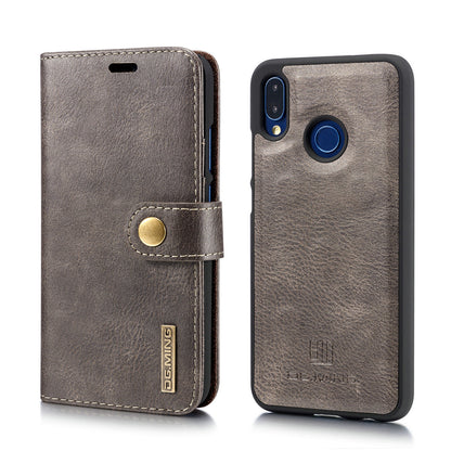 DG.MING For Huawei P20 Lite / Nova 3e Detachable 2-in-1 Anti-scratch Split Leather Wallet + PC Back Case