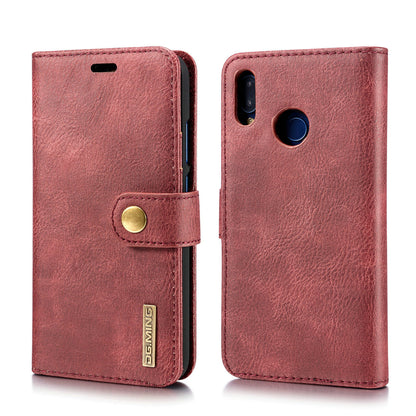 DG.MING For Huawei P20 Lite / Nova 3e Detachable 2-in-1 Anti-scratch Split Leather Wallet + PC Back Case