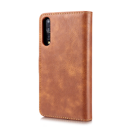 DG.MING For Huawei P20 Pro Detachable 2-in-1 Anti-scratch Split Leather Wallet Shell + PC Back Case