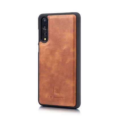 DG.MING For Huawei P20 Pro Detachable 2-in-1 Anti-scratch Split Leather Wallet Shell + PC Back Case