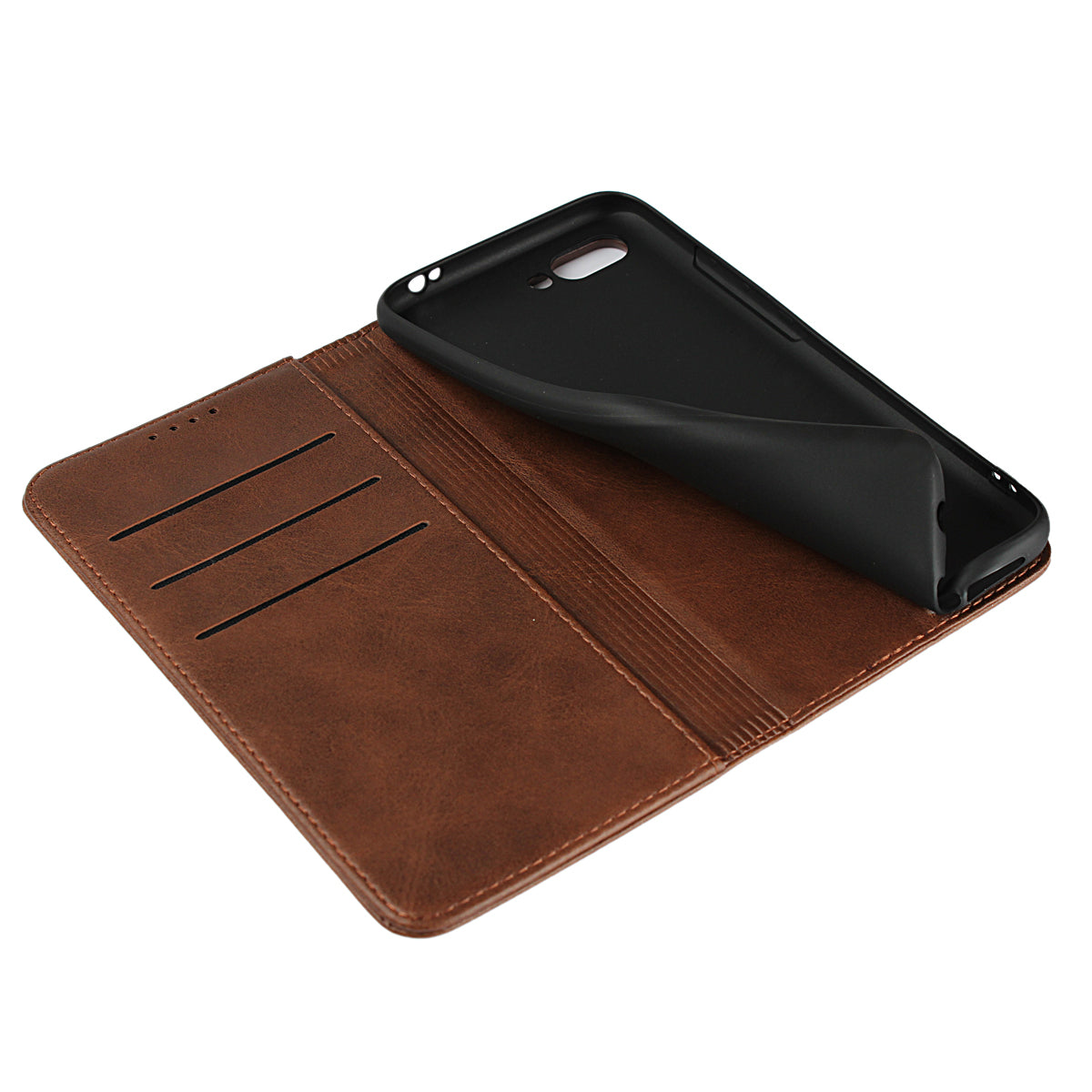 Auto-absorbed Leather Wallet Stand Phone Case for Huawei Honor 10