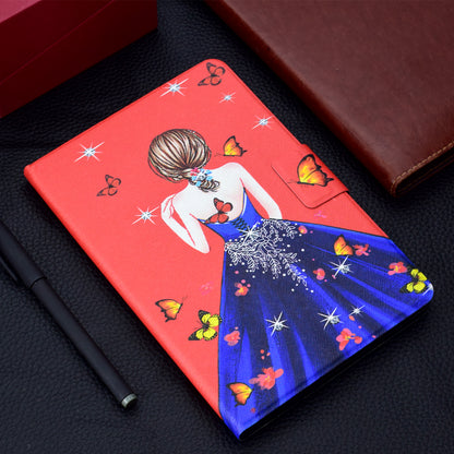 Pattern Printing Card Holder Stand Leather Case for Huawei MediaPad T3 10