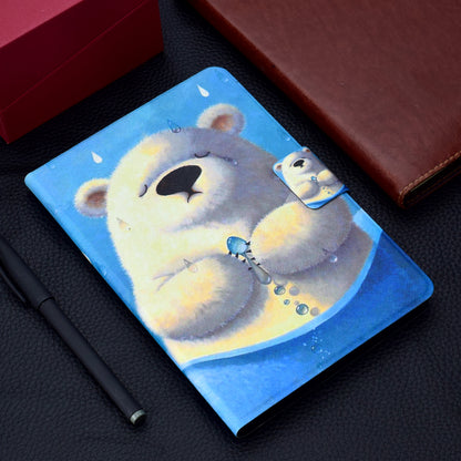 Pattern Printing Card Holder Stand Leather Case for Huawei MediaPad T3 10